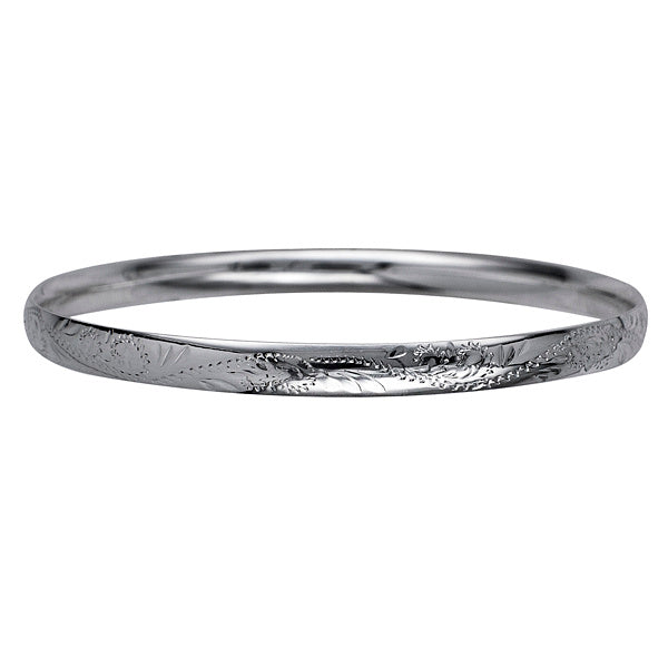 5.5mm Wide Engraved Bangle