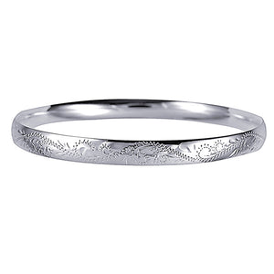 7mm Wide Engraved Bangle