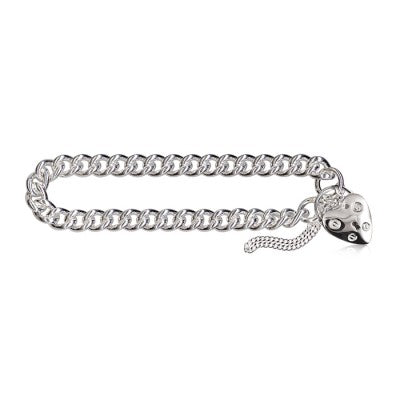 Curb Link Padlock Bracelet