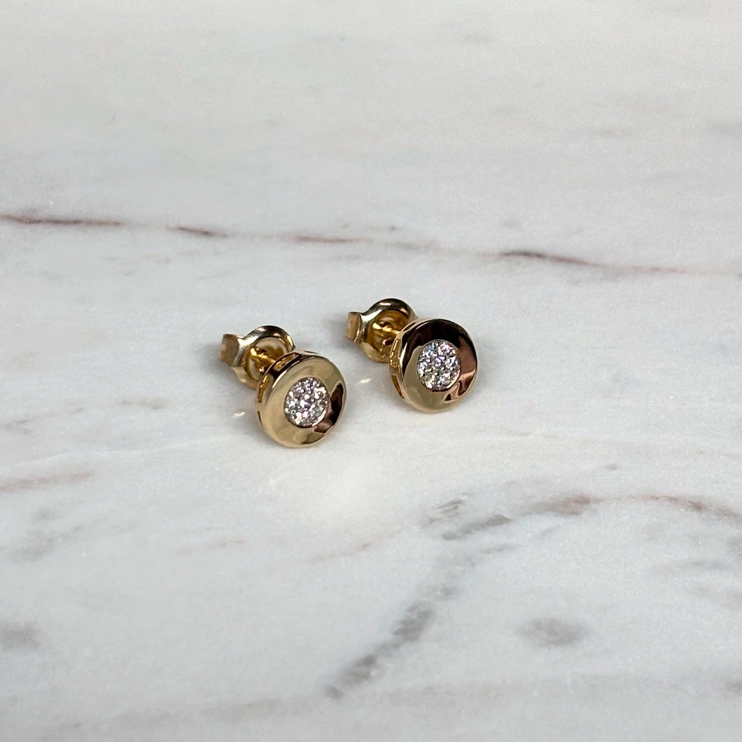 Pavé Diamond Studs