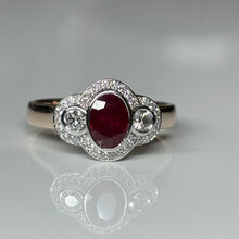 Load image into Gallery viewer, Rose Gold and Ruby Ring
