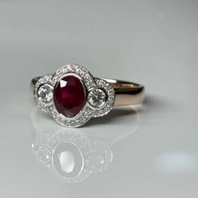 Load image into Gallery viewer, Rose Gold and Ruby Ring
