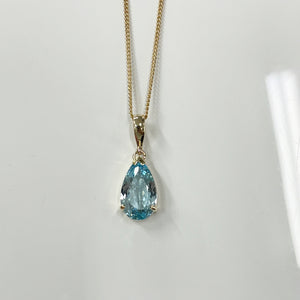 Blue Topaz Pendant