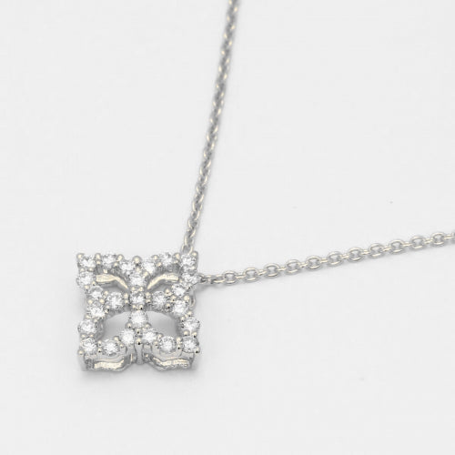 Diamond Flower Pendant