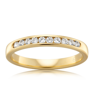 Channel Set Diamond Band