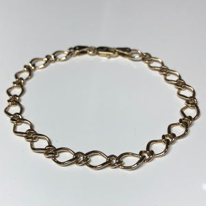 9ct Yellow Gold Open Link Figaro Bracelet