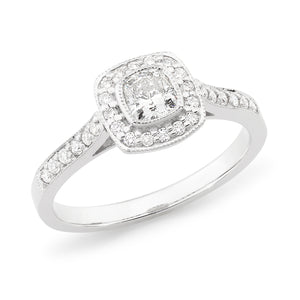 Cushion Cut Diamond Ring