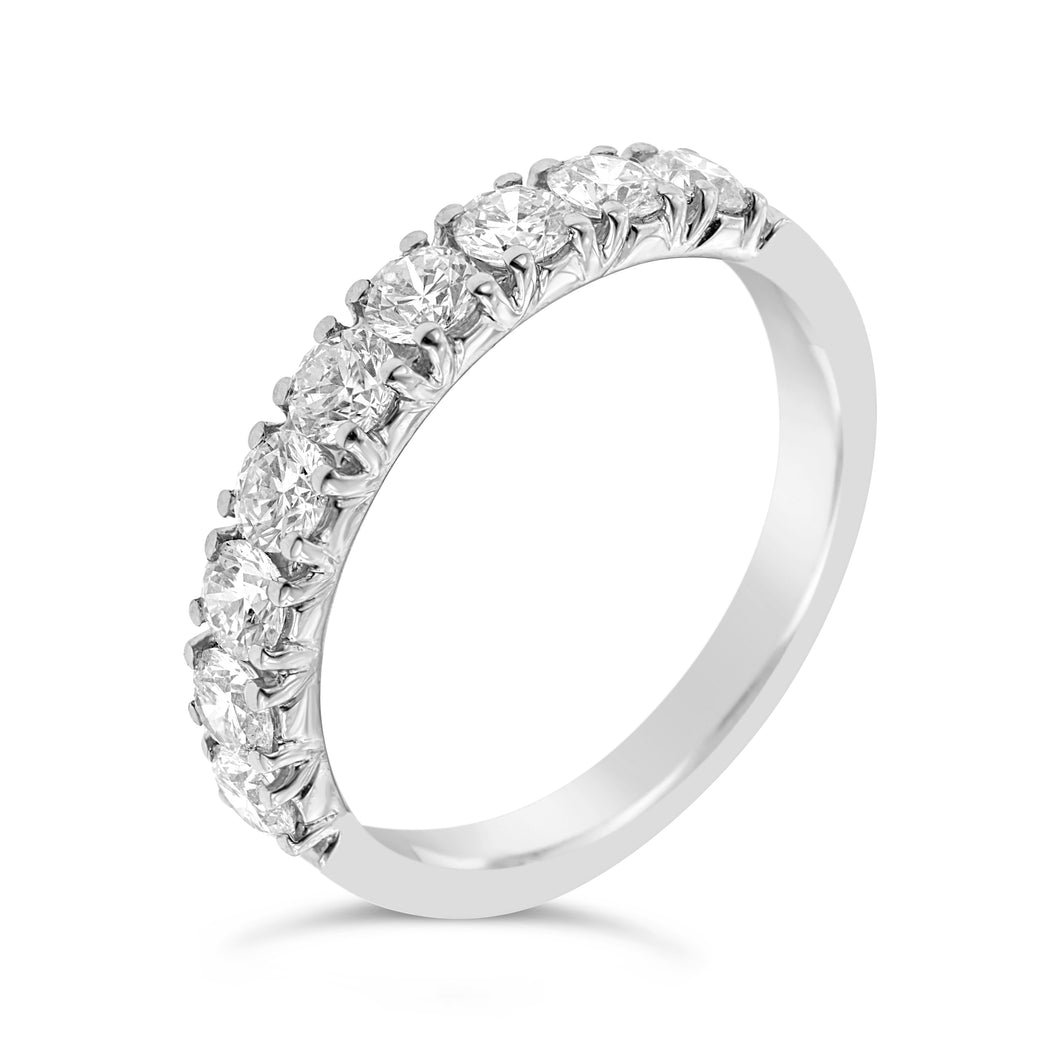 18ct White Gold Diamond Band