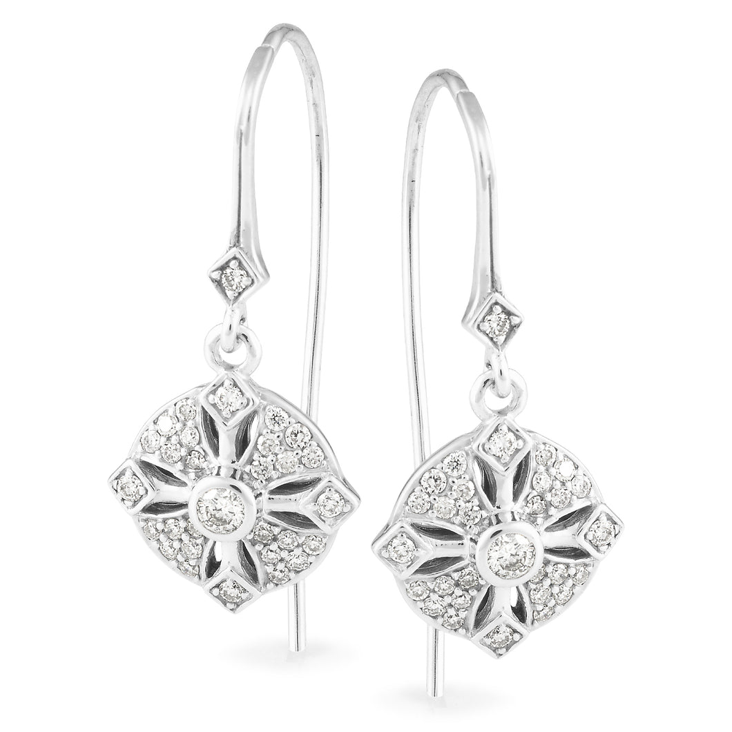 Art Deco Diamond Earrings